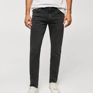 Mango MNG Man “Tim Slim” Jeans – Men’s Size 32 – Black Slim Fit Denim